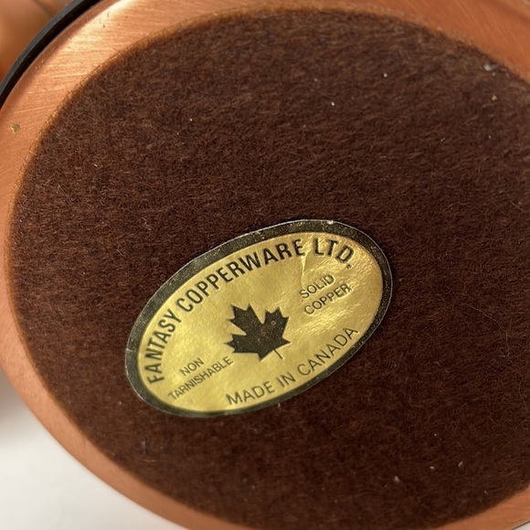 Pair Copper Candle Stick Holders Fantasy Copperware Ltd - Picture 7 of 10